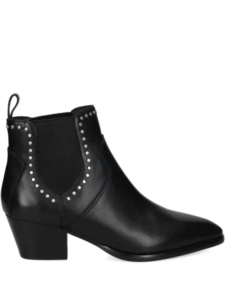 Botine Ash din piele cu tepi negru