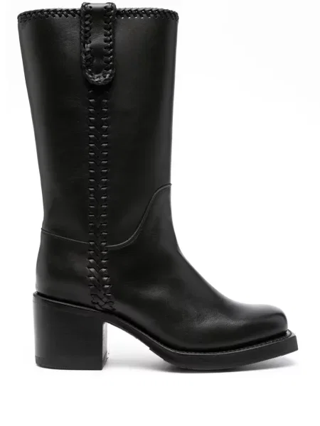Botine Hereu din piele negru