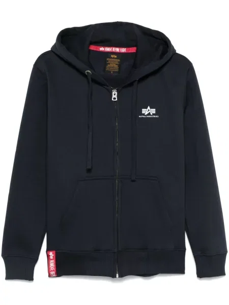 Hanorac cu glugă Alpha Industries albastru