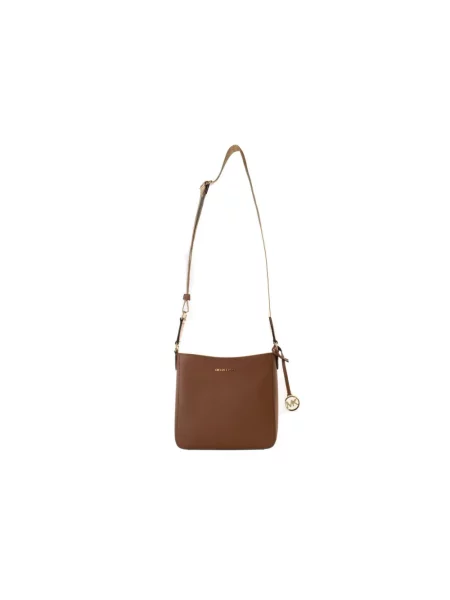 Torebka crossbody Michael Kors płócienna brązowa