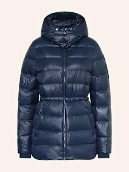 Tommy Hilfiger Płaszcz Puchowy Z Odpinanym Kapturem blau granatowy