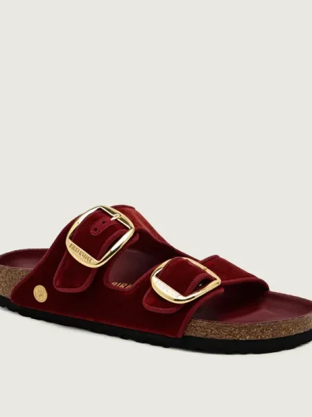 Birkenstock Șlapi Arizona BB TEX | narrow fit cu adaos de piele bordo