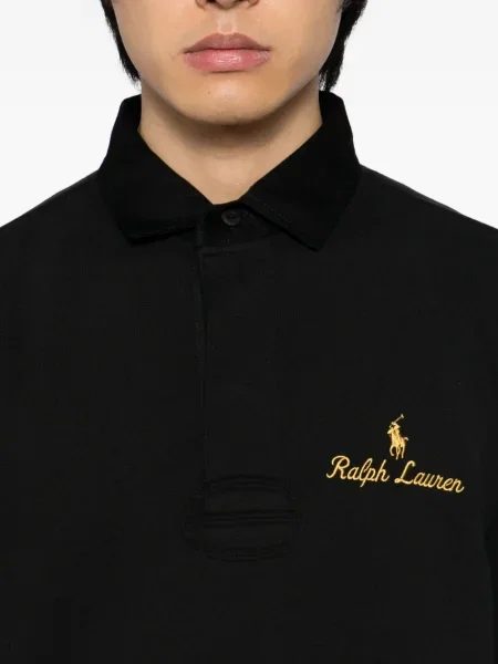 Vunena majica Polo Ralph Lauren s okruglim izrezom iznad koljena narančasta