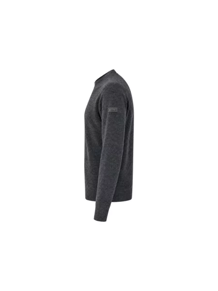 Aksamitny sweter Rrd niebieski