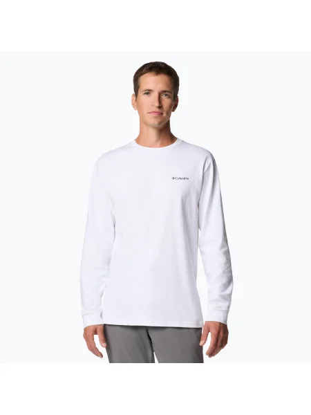 Мъжки суитшърт Columbia Explorers Canyon white / torn sunscape бяло