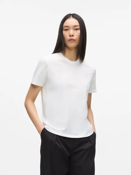 Karl Lagerfeld Tricou Signature' alb