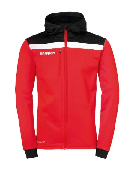 UHLSPORT Geacă sport Offense roșu / negru alb