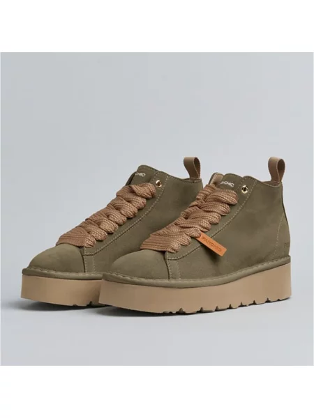 Buty do kostki Panchic skórzane zielone