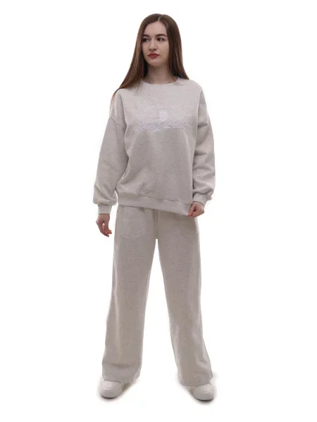 Спортивний костюм LUMO світло-сірий віскоза/поліестер сірий