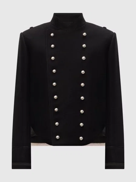 Двобортний укорочений жакет Noa Marsina Ann Demeulemeester чорний