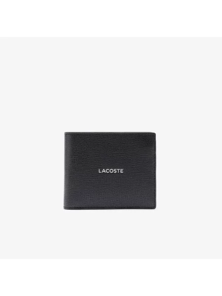 Lacoste гаманець чоловічий шкіряний чорний