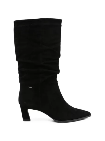 Botine Tamaris din piele de căprioară negru