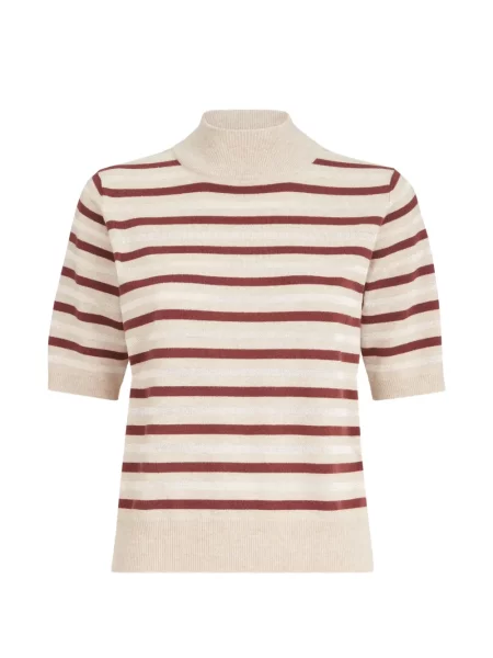 Tricou Brunello Cucinelli de lână cu dungi