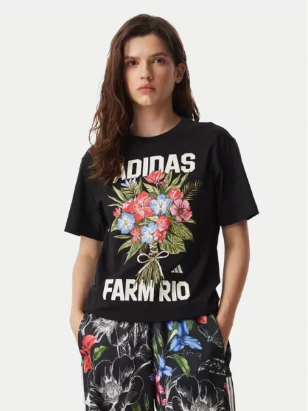 Adidas T-shirt Fram Rio Graphic Regular Fit crna