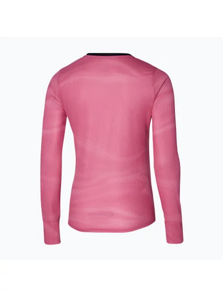Longsleeve do biegania Mizuno Premium Aero Tee różowa