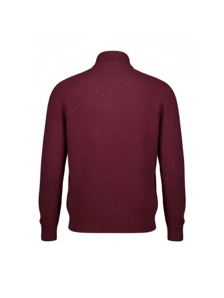 Sweter z golfem Gran Sasso wełniany czerwony