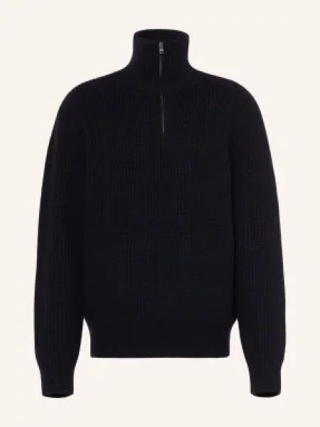 A.P.C. Sweter Typu Troyer Daniel blau granatowy
