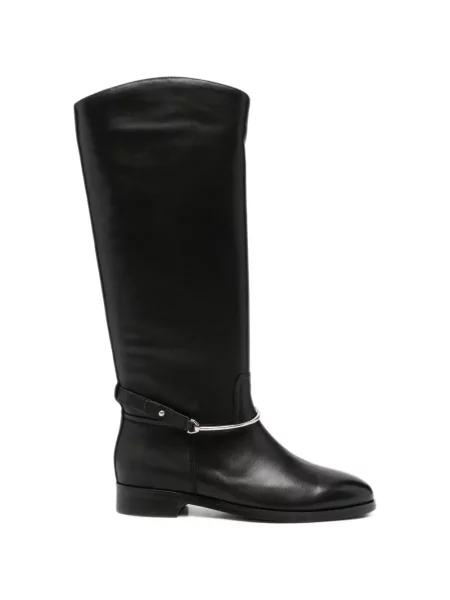 Botine Linda Baumann din piele negru