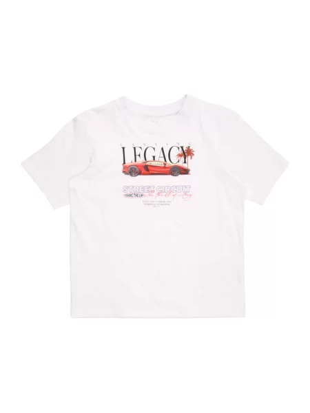 Jack & Jones Junior Tricou JORPHOTO gri / roșu / negru alb