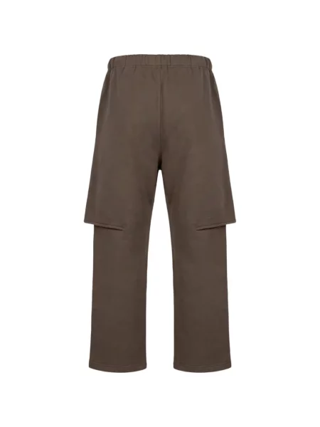 Pantaloni Sacai cu cordon maro