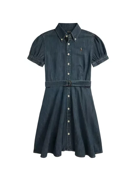 Sukienka dziecięca Polo Ralph Lauren niebieska