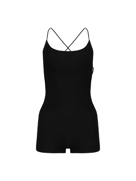 Lniany kombinezon Red Valentino czarny