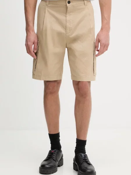 HUGO Pantaloni scurți | Straight fit bej