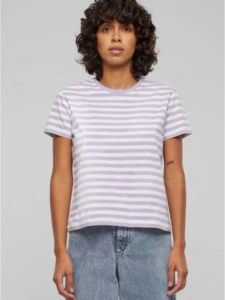 Tricou Urban Classics cu dungi alb
