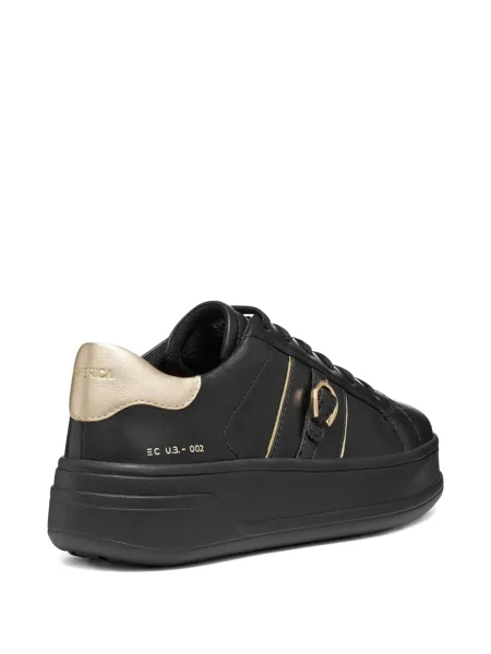 Sneakerși Geox cu dungi negru