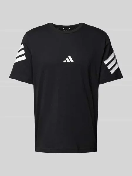 T-shirt o kroju regular fit z czystej bawełny Adidas Sportswear czarna
