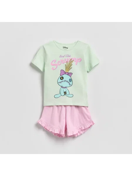 Reserved Dvoudílné pyžamo Lilo & Stitch mátově zelená