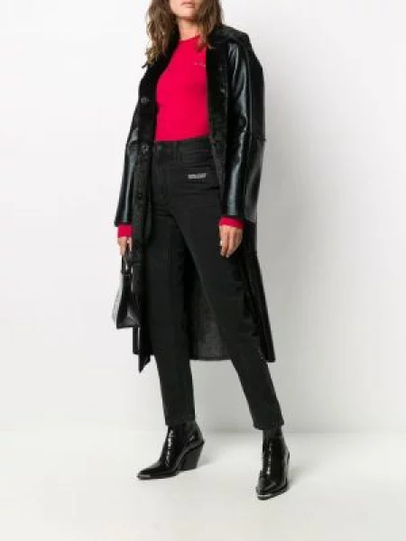 Siuvinėtos tiesūs džinsai Off-white