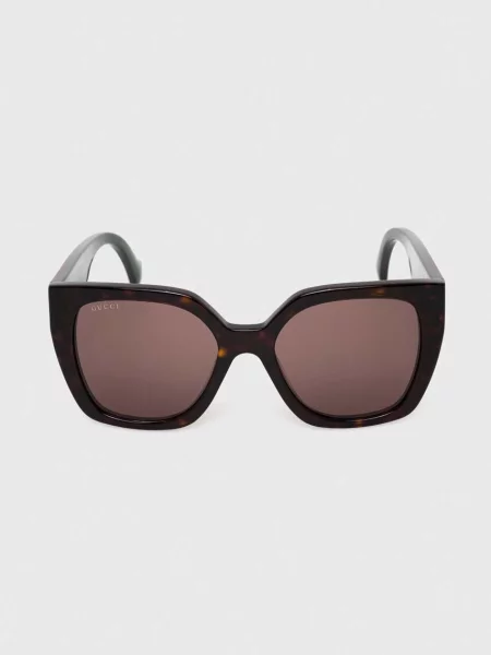Сонцезахисні окуляри Gucci коричневий