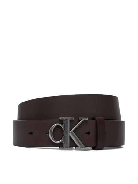 Pásek Calvin Klein hnědý