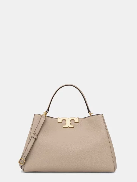 Torebka Tory Burch skórzana beżowa