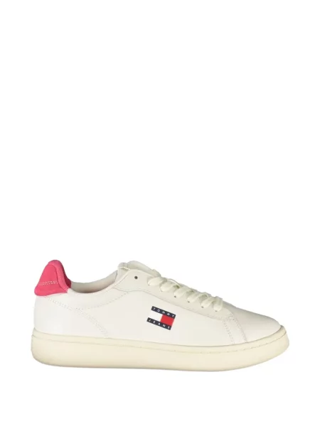 Sneakerși Tommy Hilfiger cu autograf alb