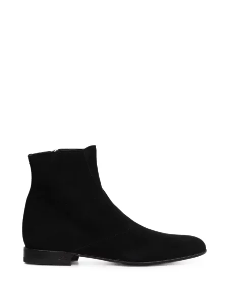 Botine Anips din piele de căprioară negru