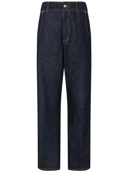 Blugi drepți Moschino albastru