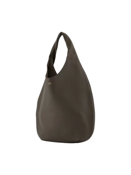 Torebka hobo A.p.c. skórzana brązowa