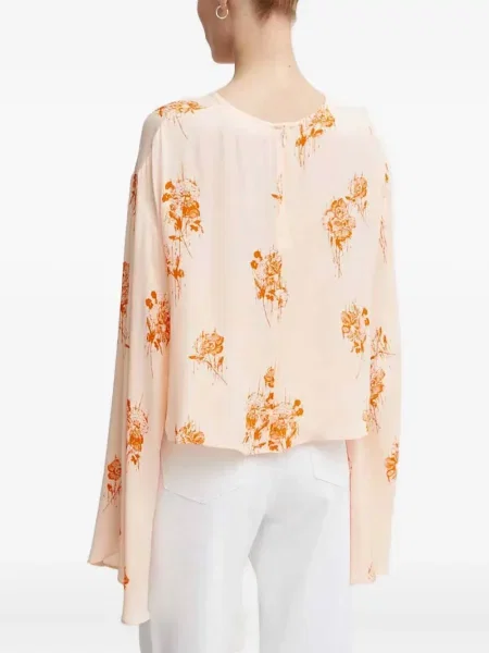 Top Day Birger Et Mikkelsen cu model floral portocaliu