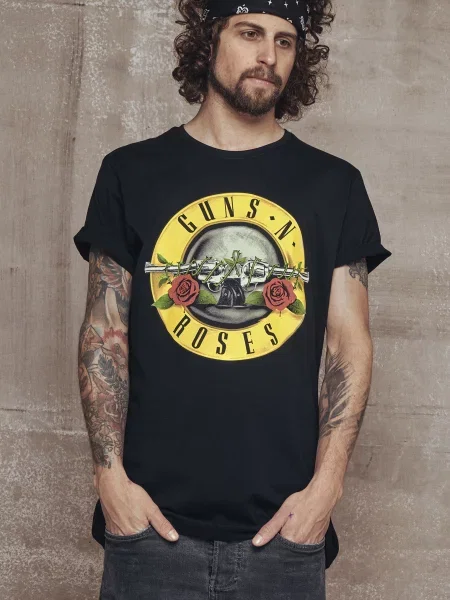 Mister Tee Tričko Guns n‘ Roses žlutá / červená černá