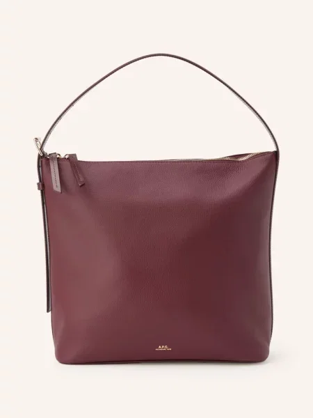 A.P.C. Kabelka Hobo Vera tmavě / zlatá červená