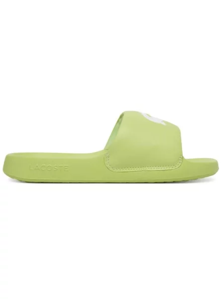 Klapki Lacoste Serve Slide na basen zielone