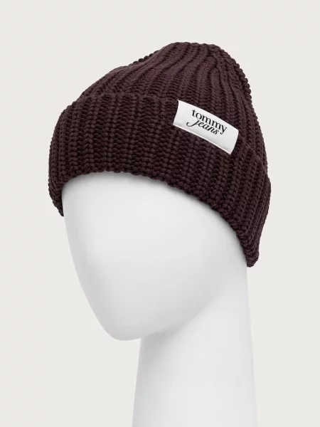 Tommy Hilfiger Czapka Script ciemny brązowy