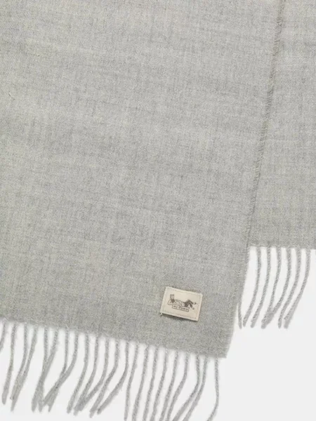 Шерстяной шарф My Alpaca серый