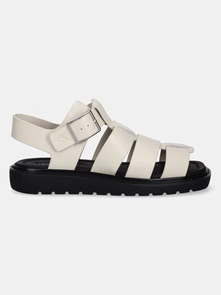 Calvin Klein Jeans Sandali SQ MOLDED SDL FISHERMAN MG WN bež