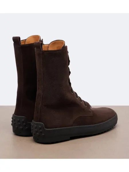 Botine Tod's din piele de căprioară maro