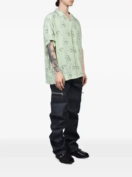 Scurt cămașă Bow Wow cu funde verde