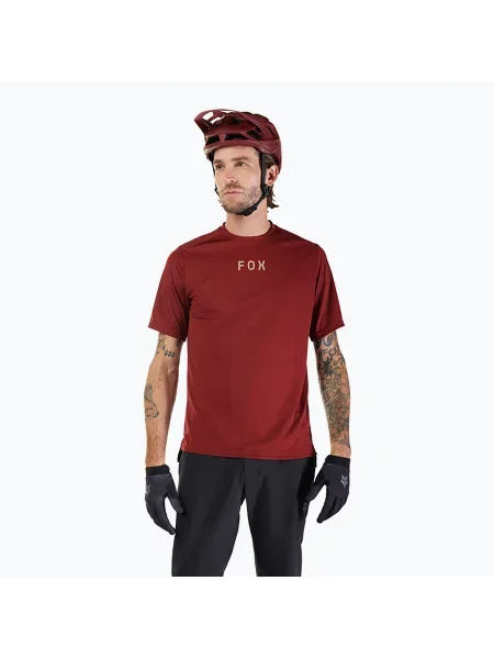 Футболка велосипедна Fox Racing Ranger Wordmark rust brown коричнева