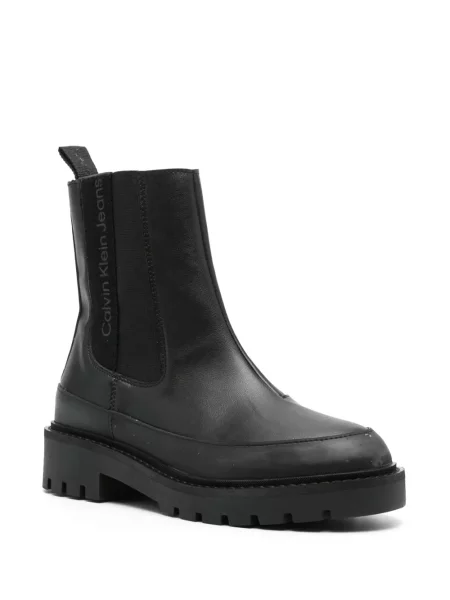Cizme scurte Calvin Klein Jeans negru